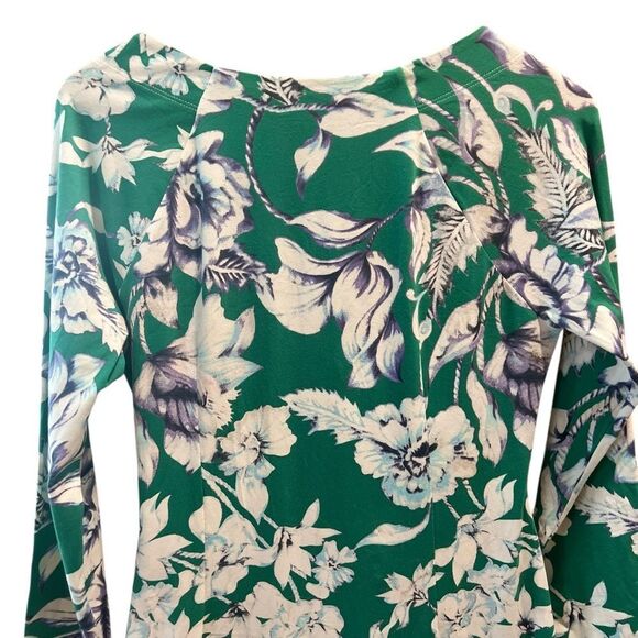 Soft Surroundings Faux Wrap Cotton Stretchy Longsleeves Woman Dress Size Small - Picture 5 of 6